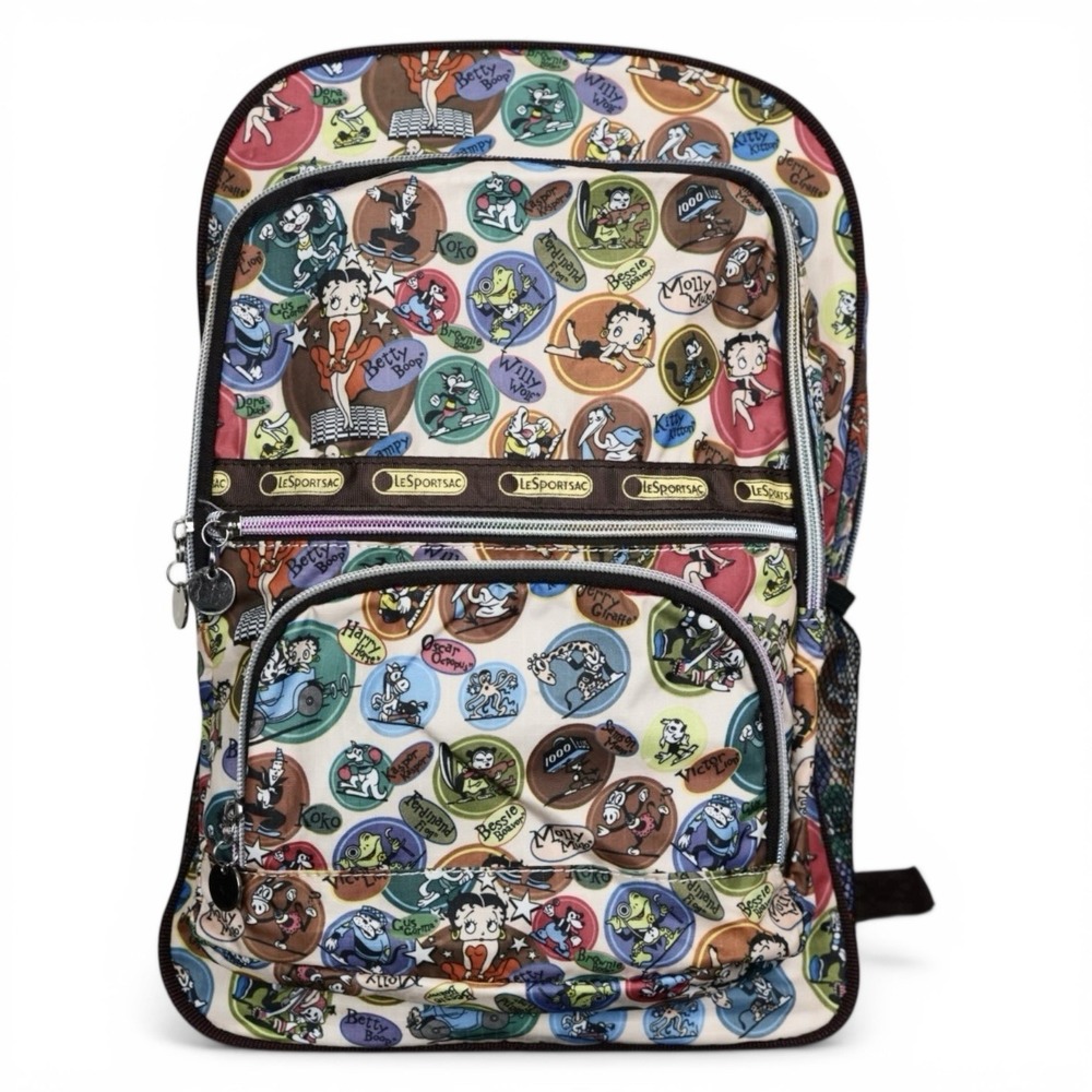 LeSportsac x Tokidoki Betty Boop and Friends Print Backpack Nylon Travel‎ School